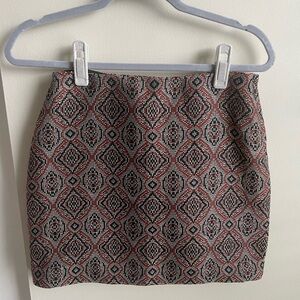 H&M Multicolored Mini Skirt